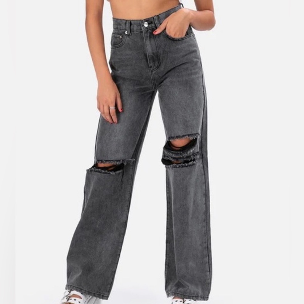 Adika Black Ripped Jean